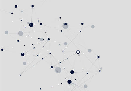 Vector business concept. Technology concept. Social network concept. Digital background. Abstract...