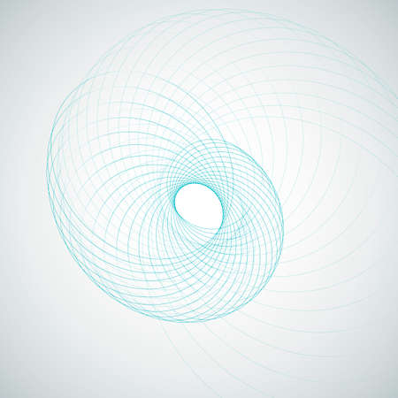 Spiral element vector illustration