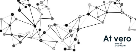 Abstract moleculs connect background. Digital background. Modern abstract concept. Network connection structure. Biotechnology vector.のイラスト素材