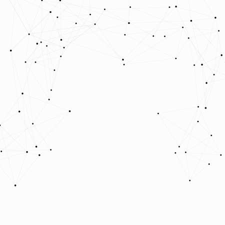 Pattern on light background. Communication network. Vector design template. Future technology. Digital modern communication. Line style vectorのイラスト素材
