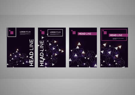 Abstract infographic on blue backdrop. Digital modern communication. Geometric background. Blue futuristic background. Business communication concept vectorのイラスト素材