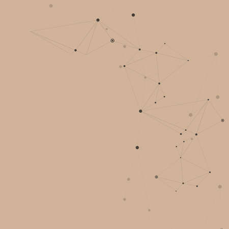 Business template with connectivity lines dots for banner design. Business concept. Technology background. Abstract line style vector. Geometric dots textureのイラスト素材