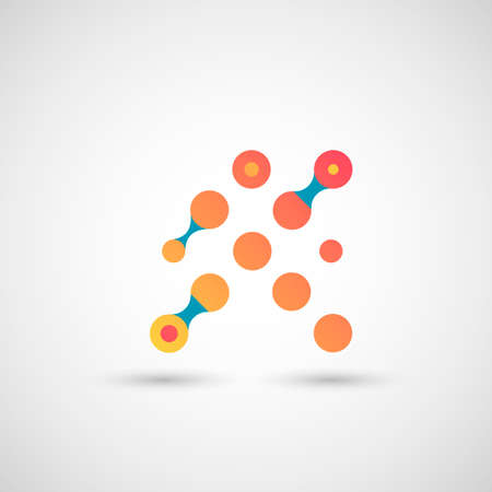 Vector element isolated shape. Connection graphic iconのイラスト素材