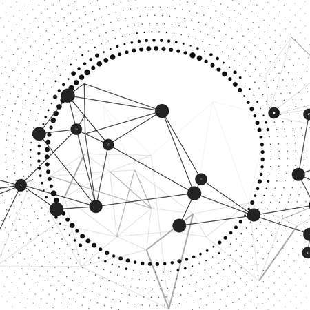 Molecular structure. Abstract vector backgroundのイラスト素材