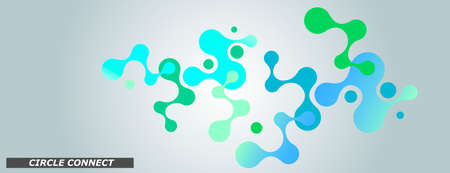 Molecular compound. Vector icon. Abstract geometric backgroundのイラスト素材