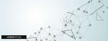 Modern pattern. Abstract modern print. Communication network. Graphic design template. Technology network vector illustrationのイラスト素材