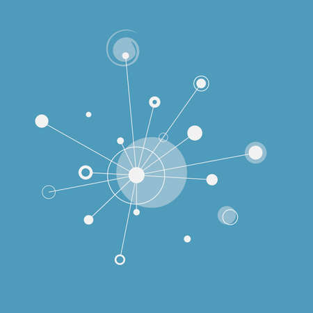 Vector illustration with connect elements. Technical network background