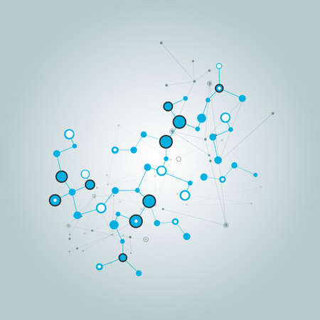 banner with connect element vecton white background. Graphic element vector. Futuristic design....