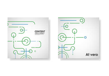 Brochure template. Future technology. Graphic design element. Vector background. Business card. Vector cover. Geometric graphic connection backgroundのイラスト素材