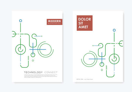 Digital geometric data network elements. Vector abstract backgroundのイラスト素材