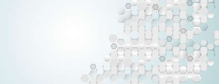 Illustration of hexagon pattern. Vector abstract pattern with hexagon shapesのイラスト素材