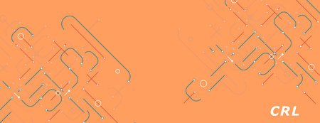 Business circuit drawing communication. Vector innovation connect circles. Digital dot elementsのイラスト素材