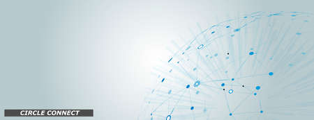 Modern connection illustration on light backdrop. Abstract graphic design template. Vector illustration template. Modern trendy vector art. Abstract vector backgroundのイラスト素材
