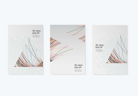Abstract geometric concept. Modern background with lines triangles. Cover triangle texture...