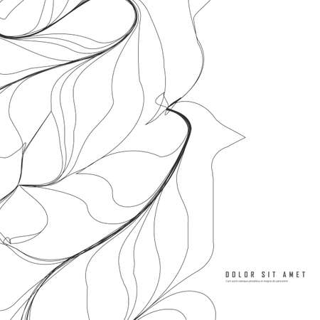 Vector Illustration with gray pattern lines. Abstract backgroundのイラスト素材