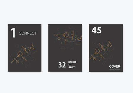 Cover network polygonal element. Array atom border illustration. Vector designのイラスト素材