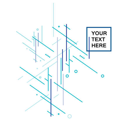 Vector design with connect blue triangles and lines. Business and communication technology concept. Abstract modern backgroundのイラスト素材