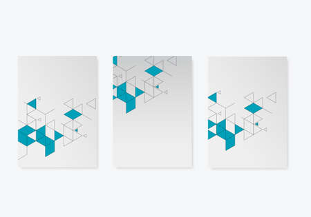 Geometric cover template. Vector black cool futuristic design. Technology art modern illustration