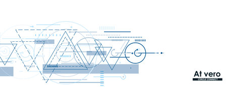 Dynamic triangles background. Vector composition with abstract elements. Modern concept layoutのイラスト素材