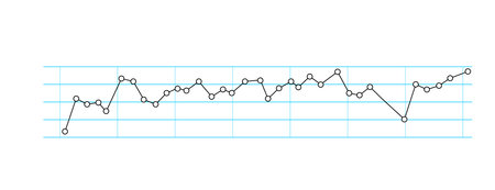 Business graph, chart. Moving up the scores. Downward movement. Vector diagrammのイラスト素材