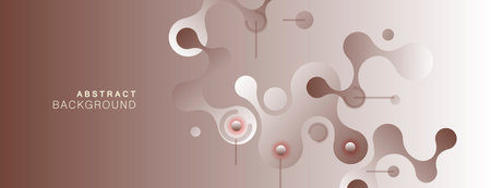 Beautiful structure of DNA molecule. Connection science element. Organic medicine and biotechnology template. Line art pattern with network dots and lines. Vector backgroundのイラスト素材