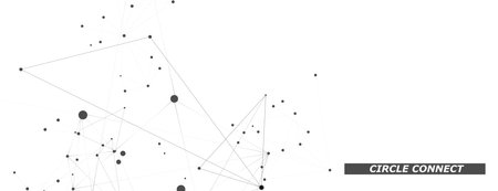 Molecular business concept. Digital vector geometric research. Connection dot and line. Biology structure designのイラスト素材