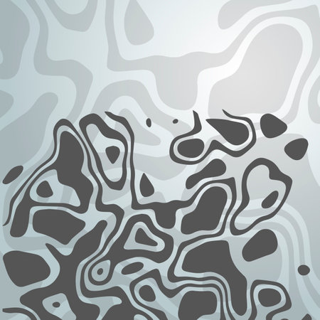 Stylized vector contour map. Geographic line and tain relief. Abstract lines background. Cartography illustration.のイラスト素材