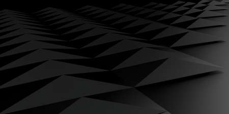 Black abstract texture and background for 3D paper dark art style can be used in cover design, book design, poster, cd cover, flyer, website backgrounds or advertising, 3D illustrationの写真素材