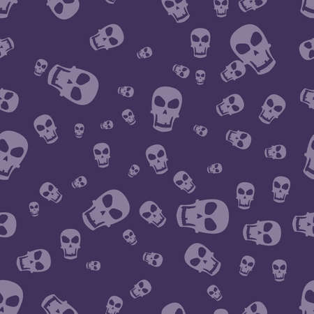 skull - halloween patternのイラスト素材