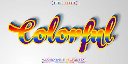Editable vector text effectのイラスト素材