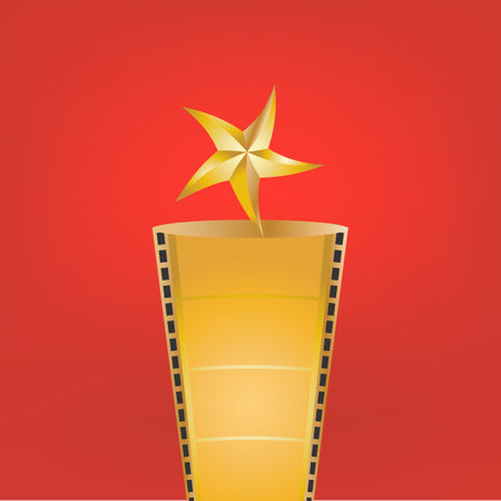 Films and cinema symbol TROPHYのイラスト素材