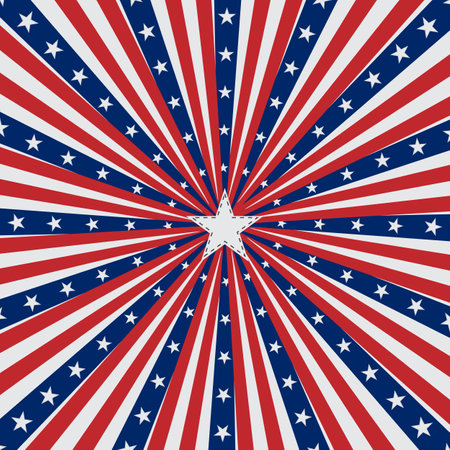 american flag back groundのイラスト素材