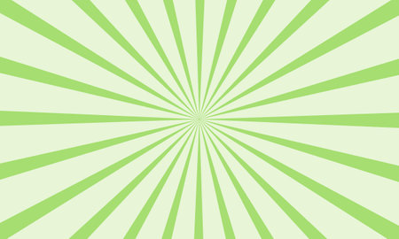 Green sunburst background. Sunburst vector illustration. Sun rays background.のイラスト素材
