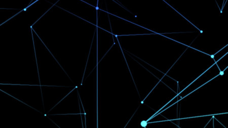 Abstract polygonal space low poly dark background with connecting dots and lines. Connection structure. 3d renderingの写真素材