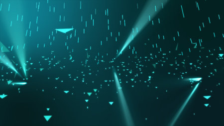 Abstract polygonal space low poly dark background with connecting dots and lines. Connection structure. 3d renderingの写真素材