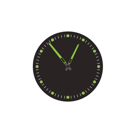 Clock icon in flat style. Watch vector illustration on white isolated background. Time business concept.のイラスト素材