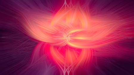 abstract background with fractal flower,の写真素材