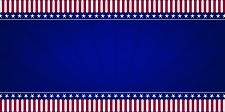 Patriotic border divider american usa flag.の写真素材