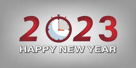 2023 Happy New Year Background Design. Greeting Card, Banner, Poster.