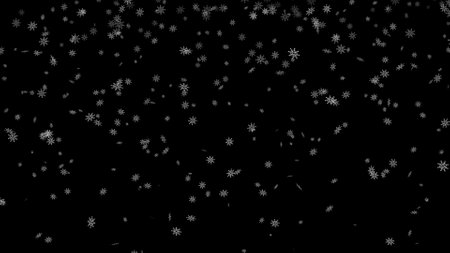 Abstract background with a variety of colorful snowflakes. Big and small.の写真素材