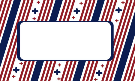 American flag background with copy space for text. Vector Illustration.のイラスト素材