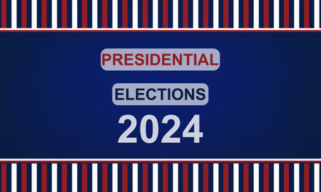 Elections 2024 in United States of America. Vector Illustration.のイラスト素材