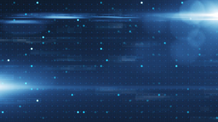 Abstract blue technology background.の写真素材