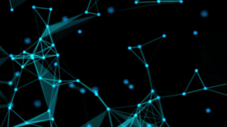 Abstract technology background. Network connection structure. Big data visualization. 3D renderingの写真素材