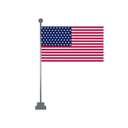 united states of america flag isolated icon vector illustration design vector illustration designのイラスト素材