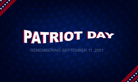 Patriot Day background with american flag. Vector illustration