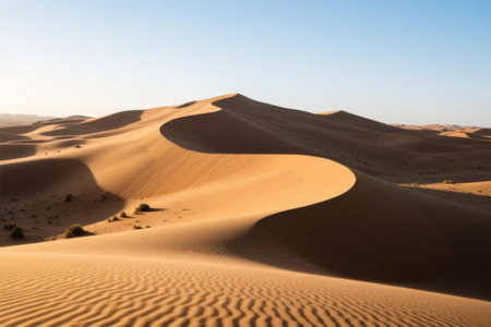 Sand dunes in the Sahara desert, Merzouga, Morocco