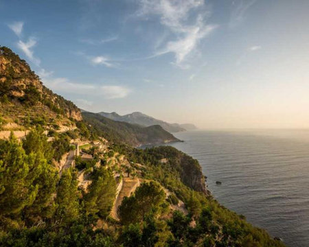 View of the sea from the top of the mountain. Crimea, Ukraineの素材
