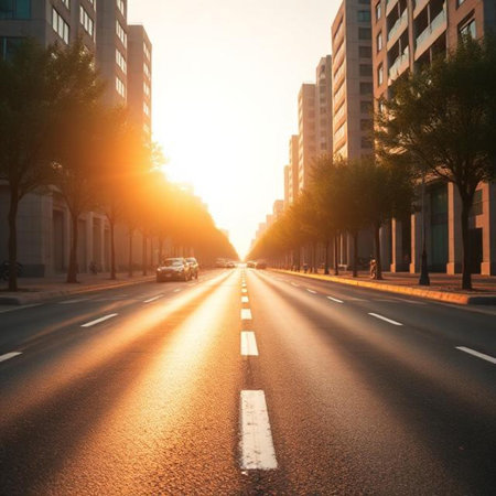 the light trails on the modern building background in shanghai chinaの素材