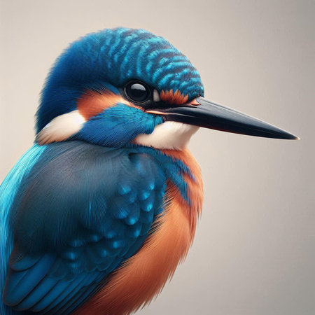 Kingfisher, Alcedo atthis, close-upの素材